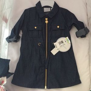 Brand new girls jean dress 3/6 months